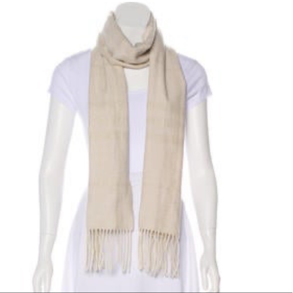 Burberry Metallic Lambswool Scarf